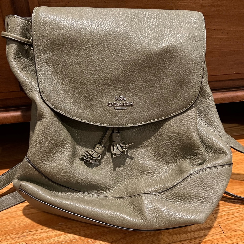 COACH backpack with chain straps